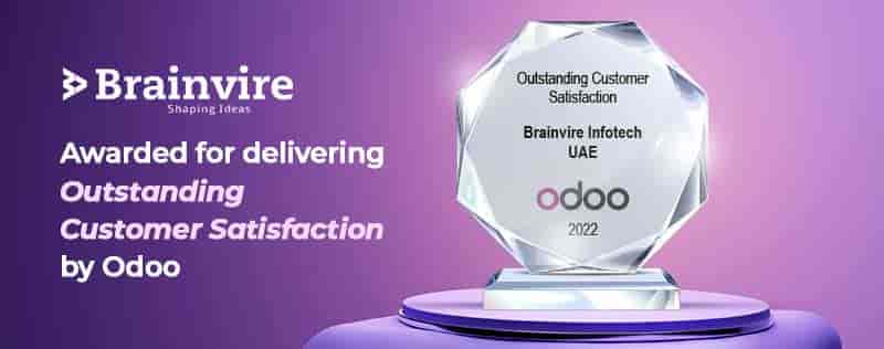 ODOO HONORS BRAINVIRE WITH THE OUTSTANDING CUSTOMER SATISFACTION AWARD