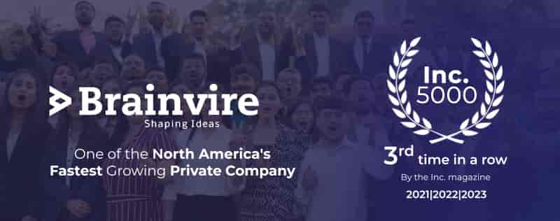 Brainvire Honored By Inc. Magazine The Third Consecutive Time As One Of North America’s Fastest-Growing Companies In 2023