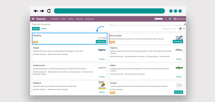 How to Integrate the Odoo WordPay Payment Gateway
