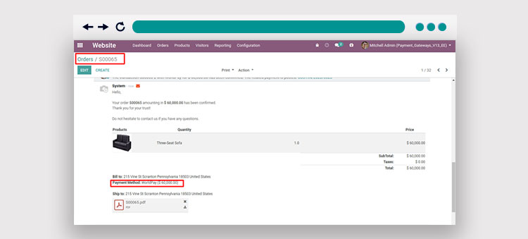 How to Integrate the Odoo WordPay Payment Gateway