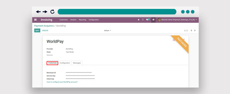 How to Integrate the Odoo WordPay Payment Gateway