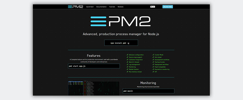 Node.js Applications Monitoring using PM2
