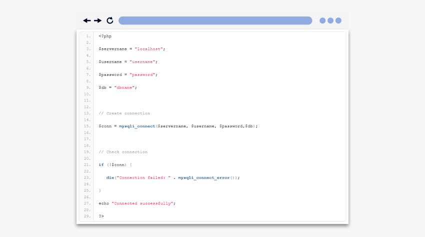 How to connect My SQL Database with a PHP Website