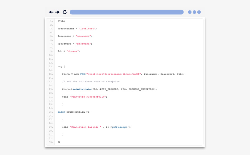 How to connect My SQL Database with a PHP Website