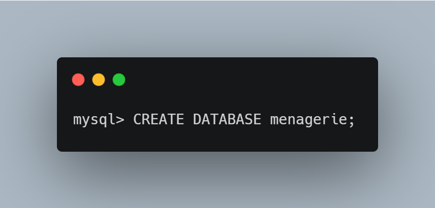 Configuration of MySQL Database