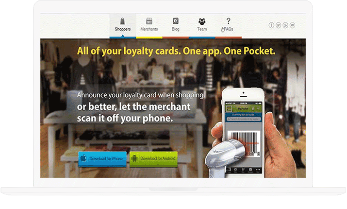 Loyalty pocket solution for retailers