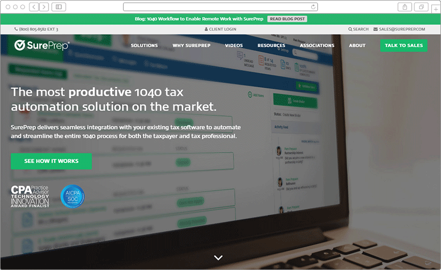 SurePrep - Migrating Tax Automation Application