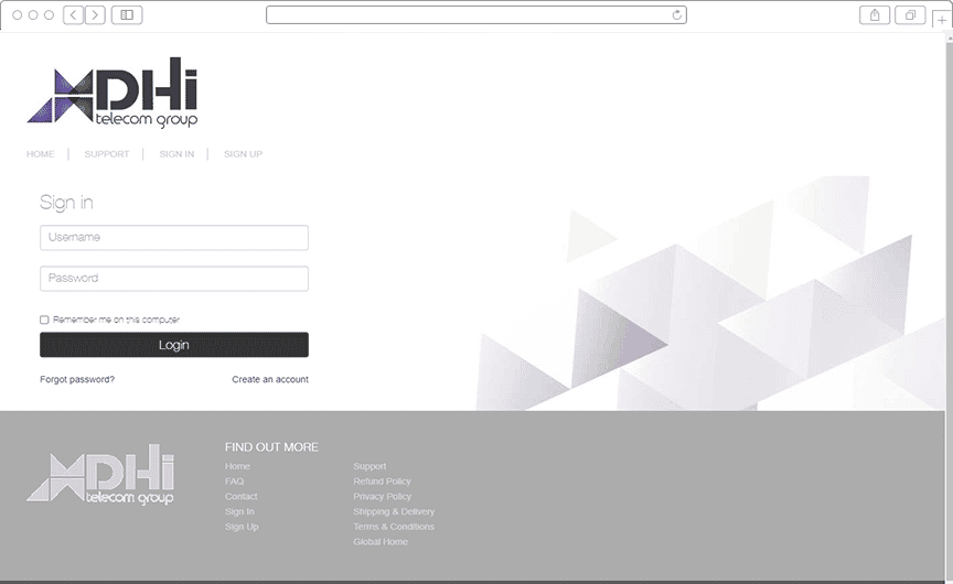 DHI Customer Portal