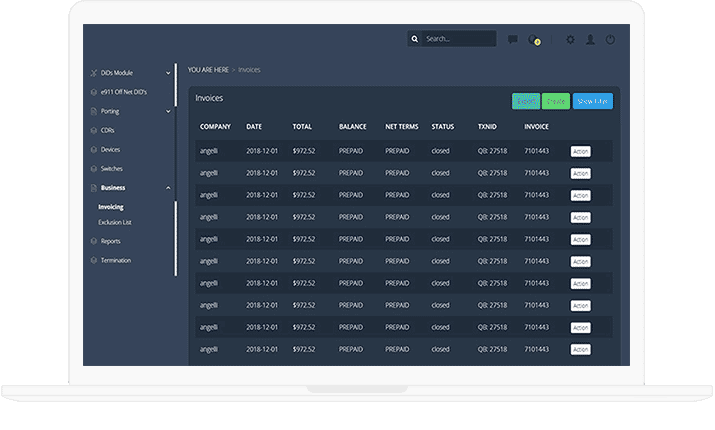 The SaaS-based VOIP portal for the telecommunication industry