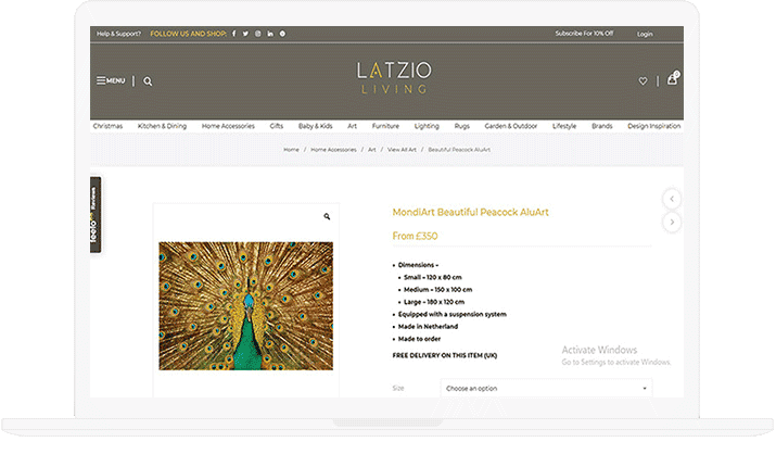 Latzio Goes Online with Ecommerce &amp; ERP Solution
