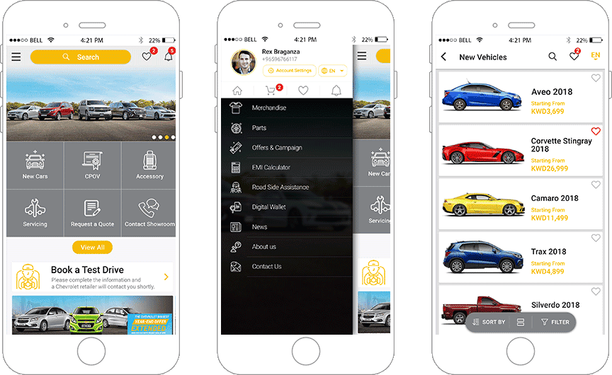 Real-Time Interaction App For Chevrolet Kuwait
