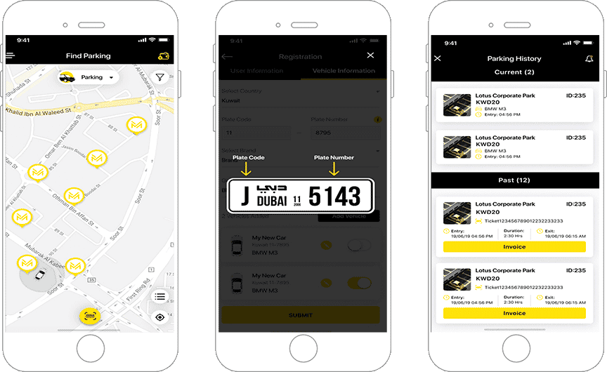 Feature-rich App Development for Car Parking