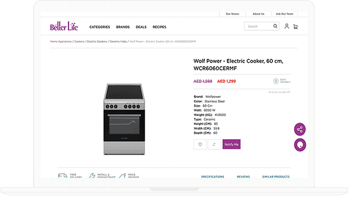 Web Portal Boosted Online Sales for Kitchen Appliances