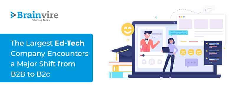 Major Transition from B2B to B2C with a SaaS Platform for an Ed-Tech company