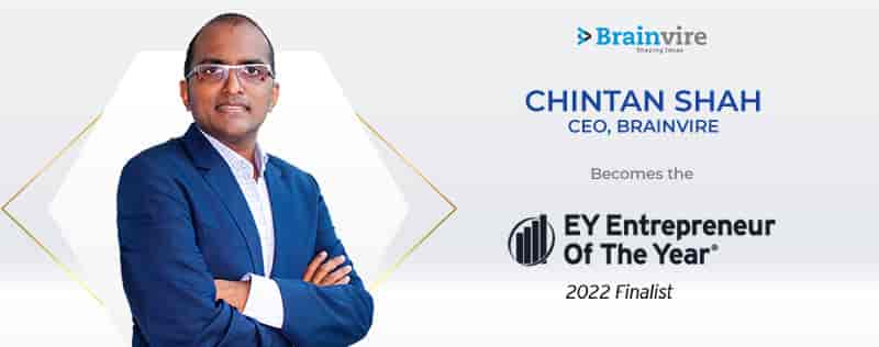 EY Announces Chintan Shah, CEO of Brainvire as an Entrepreneur Of The Year® 2022 Central Plains Award Finalist EY Announces Chintan Shah, CEO of Brainvire as an Entrepreneur Of The Year® 2022 Central Plains Award Finalist