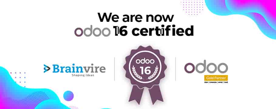 BRAINVIRE IS ELATED TO BE AMONG THE FIRST FEW ODOO 16-CERTIFIED AGENCIES