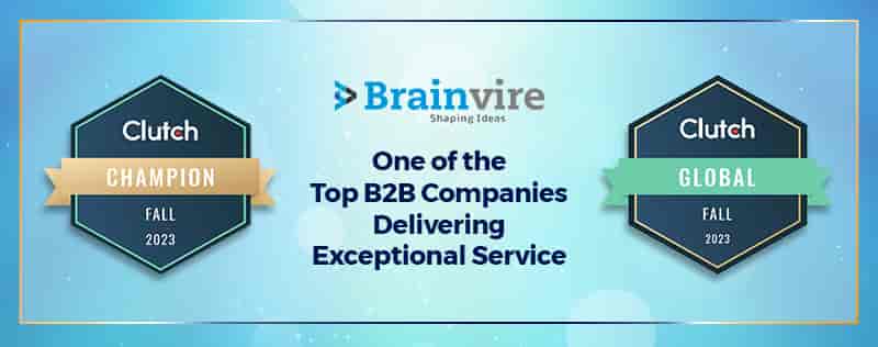 Brainvire Honored Among the Top 10% Global Winners as a 2023 Clutch Champion