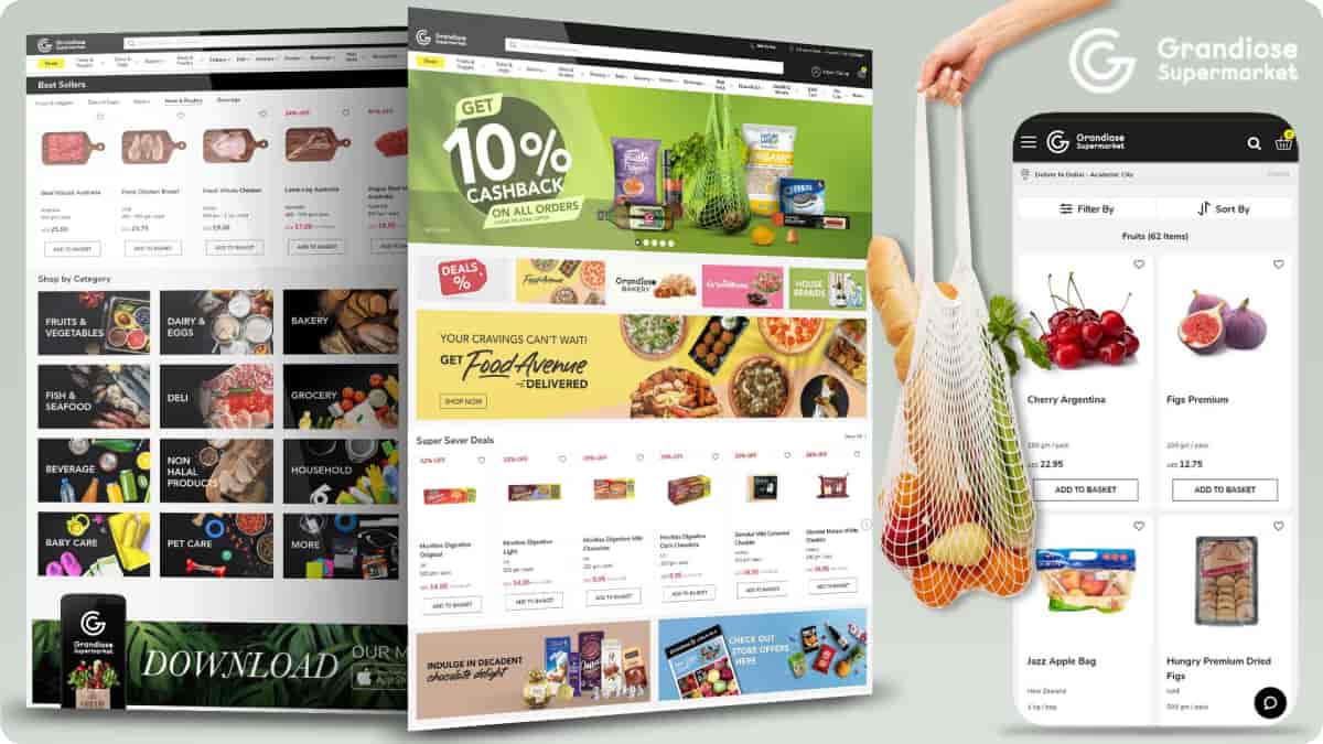Omnichannel Grocery eCommerce Solution for a Prominent UAE Supermarket