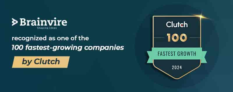Brainvire Ranks Among The 100 Fastest-Growing Companies By Clutch For 2024 Brainvire Ranks Among The 100 Fastest-Growing Companies By Clutch For 2024