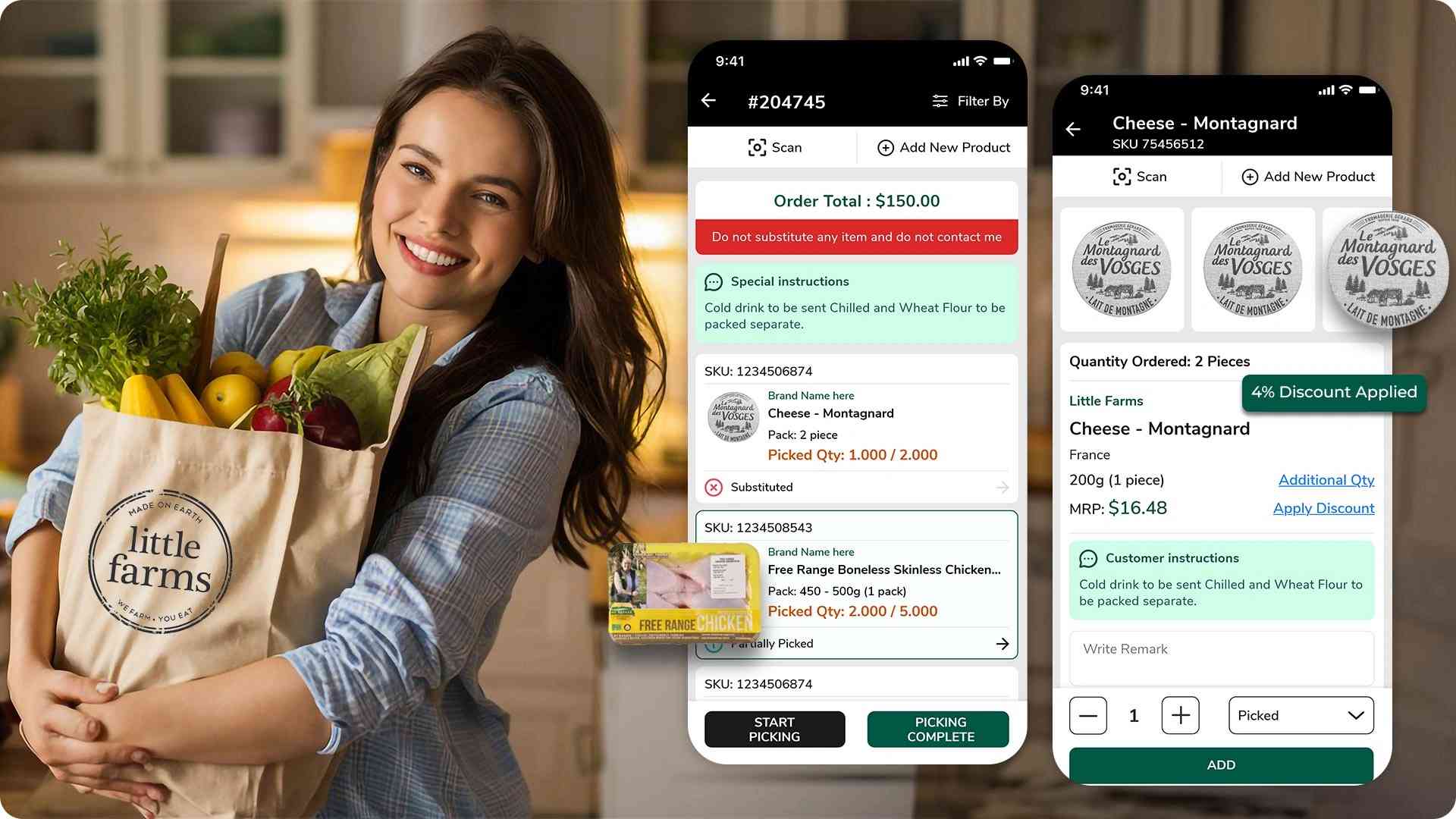 Streamlined a Mobile Picker App for Little Farms for Order Management