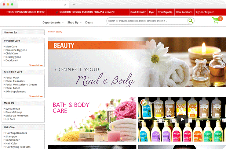 The B2C Magento Ecommerce Store Selling the Nutritional Products!