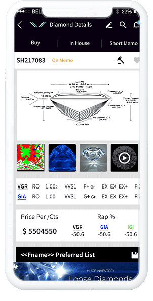 A Customized Mobile Application for Online Diamond Trading and Bidding