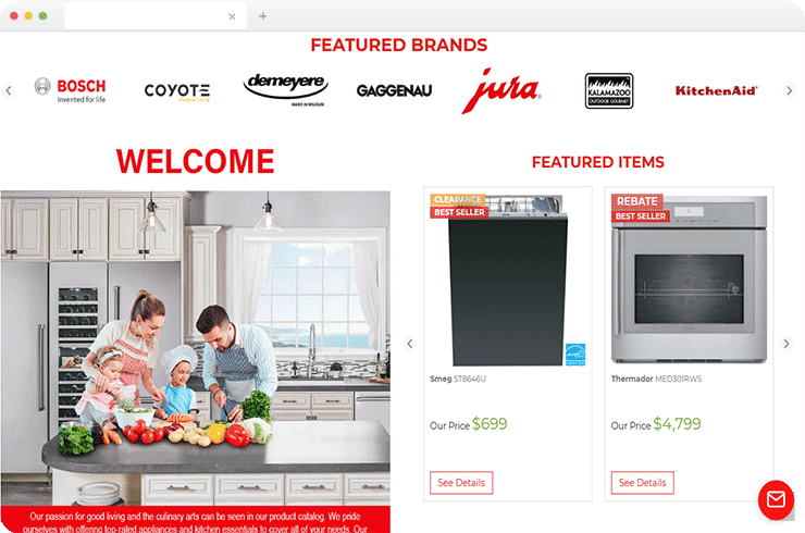 A Customized E-commerce Website for Kitchen and Culinary Appliances