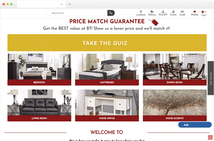Online Furnishing and Home Decor Store on NopCommerce Platform