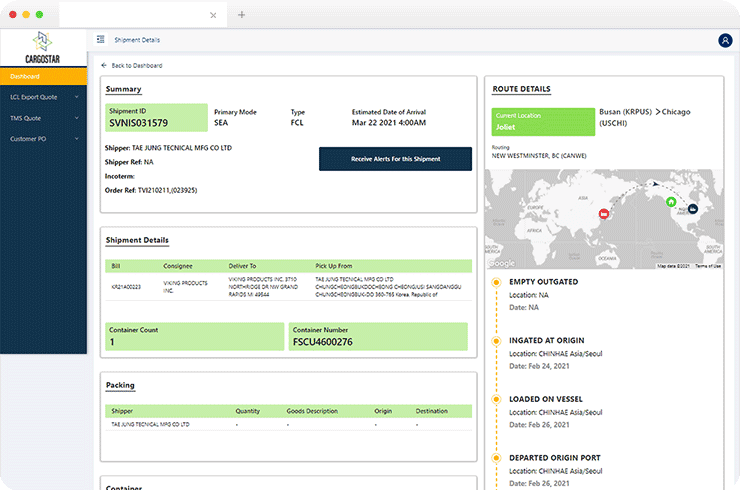 Brainvire Creates New Web Application for Customized Quote Generation for International Shipping Company