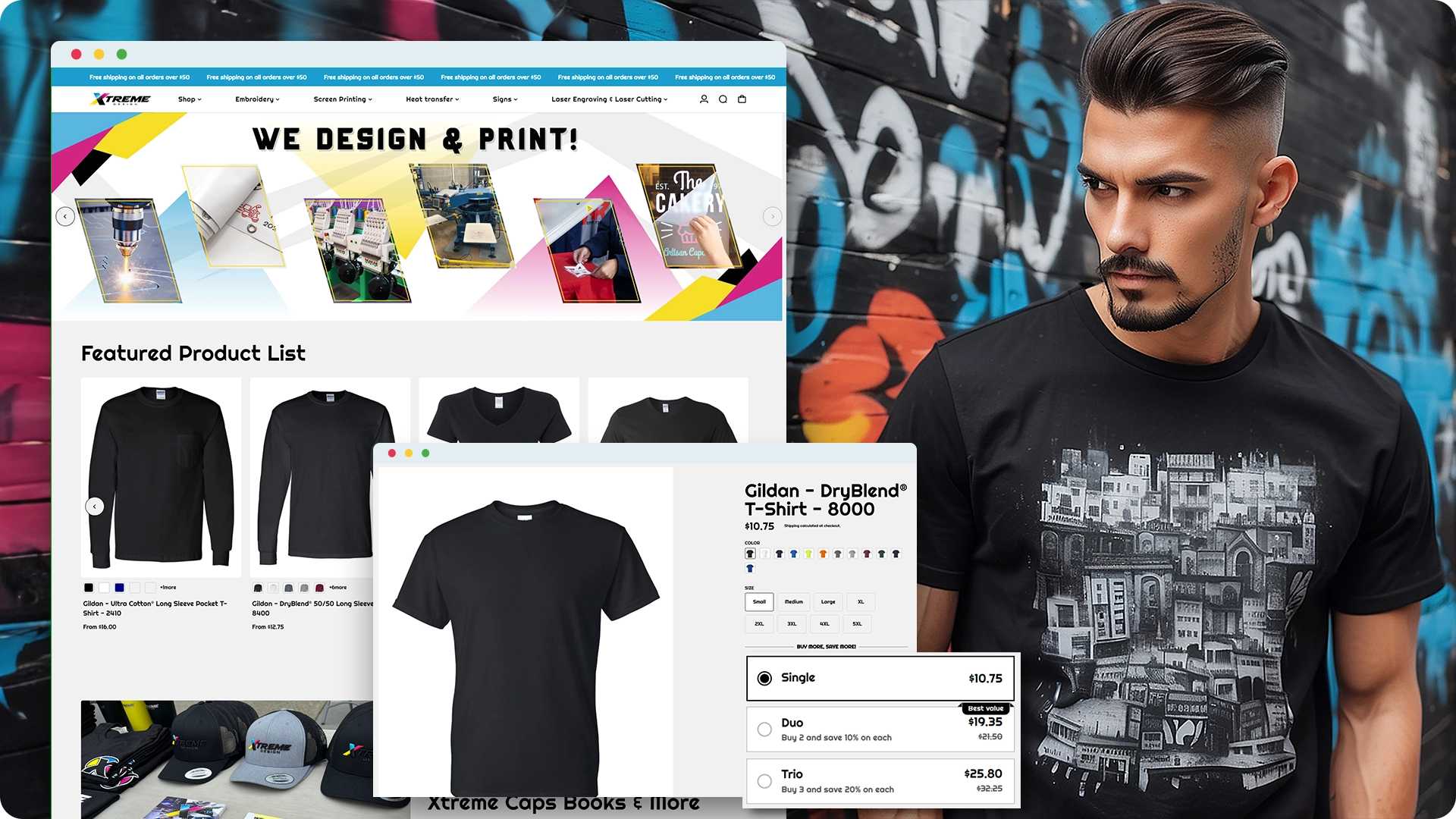 Brainvire Streamlined Shopify Website Development for eCommerce Icon Xtreme Design