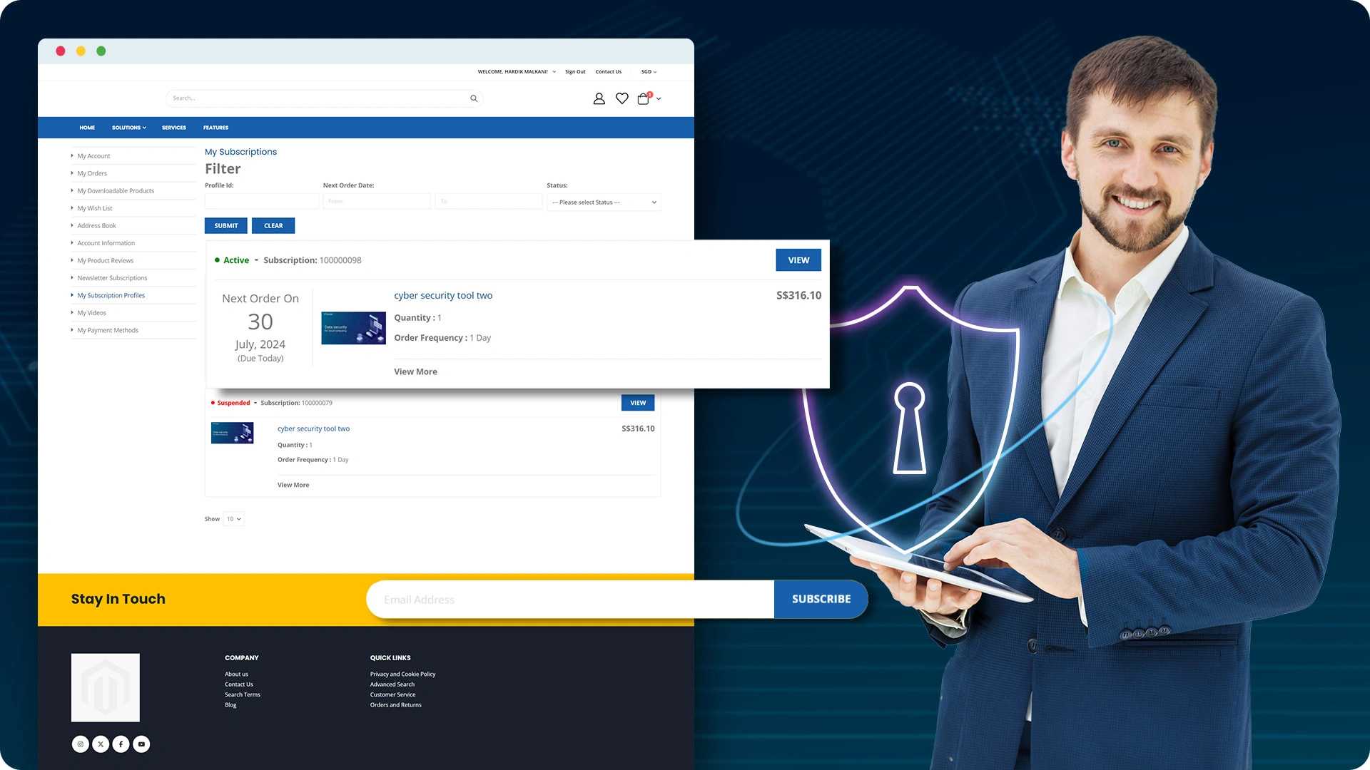 Developed a Cybersecurity-Focused eCommerce Platform with Adobe Commerce