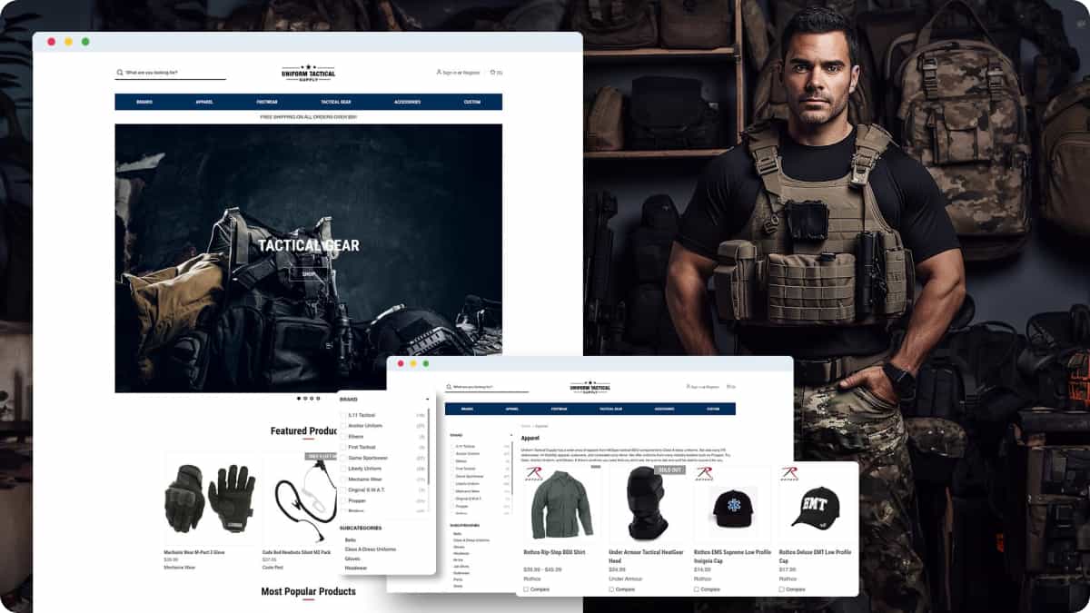 Migrated Uniform Tactical Supply LLC’s Website to BigCommerce for Enhanced eCommerce Capabilities