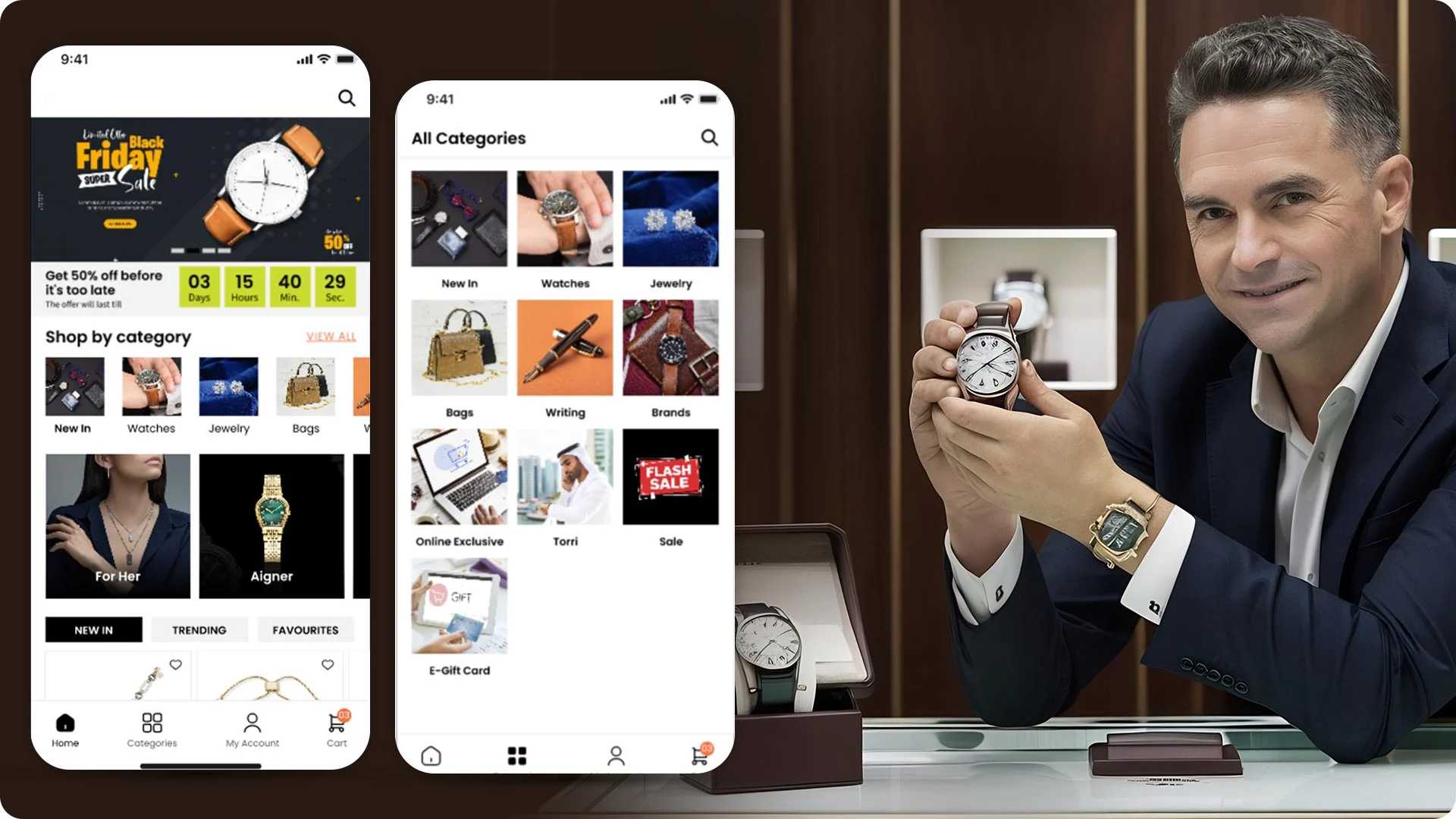 App Launch with Feature Prioritization for Luxury Watch Retailer