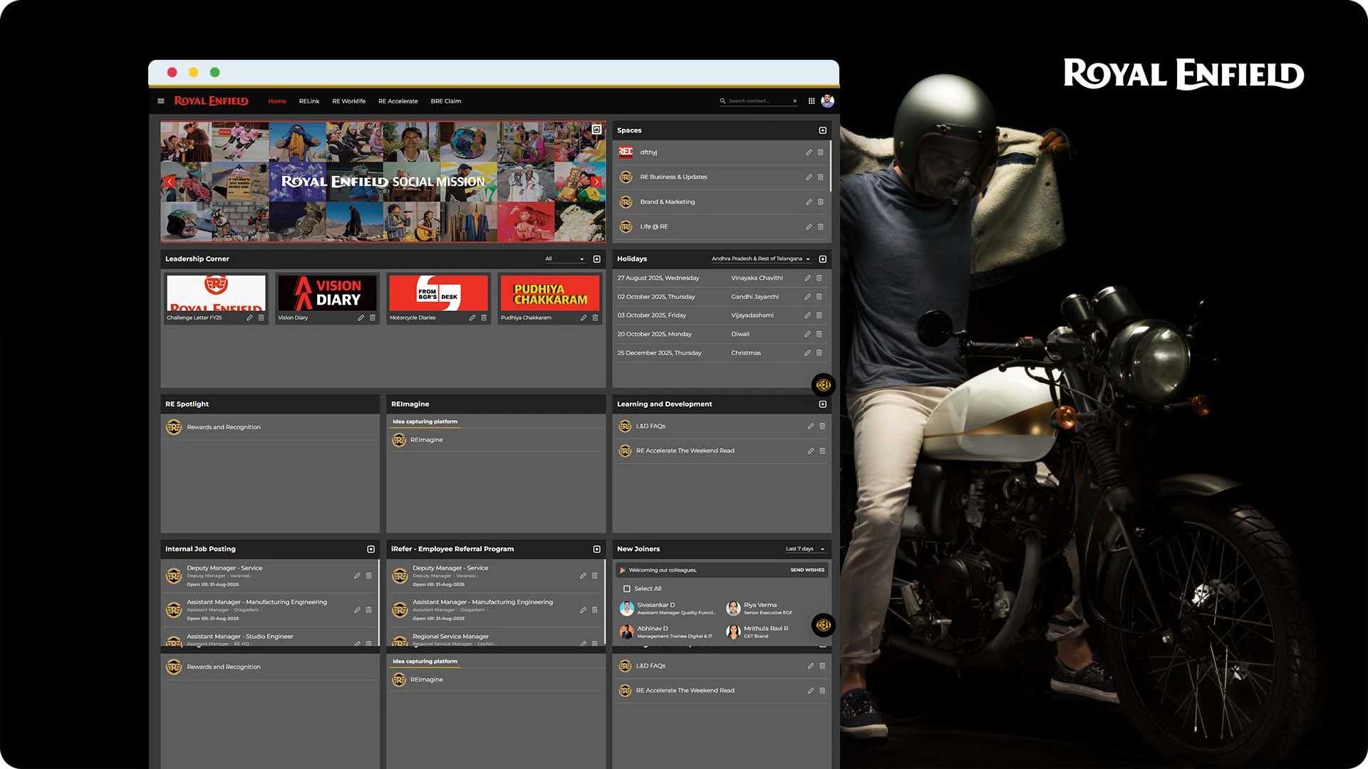 Transforming Digital Employee Experience for Royal Enfield