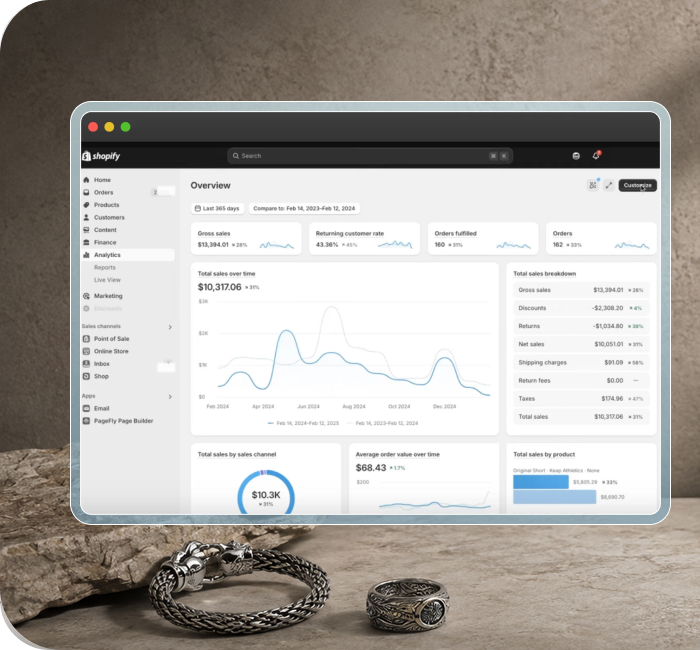Luxury Jewelry Boutique Shopify storefront, screen 5