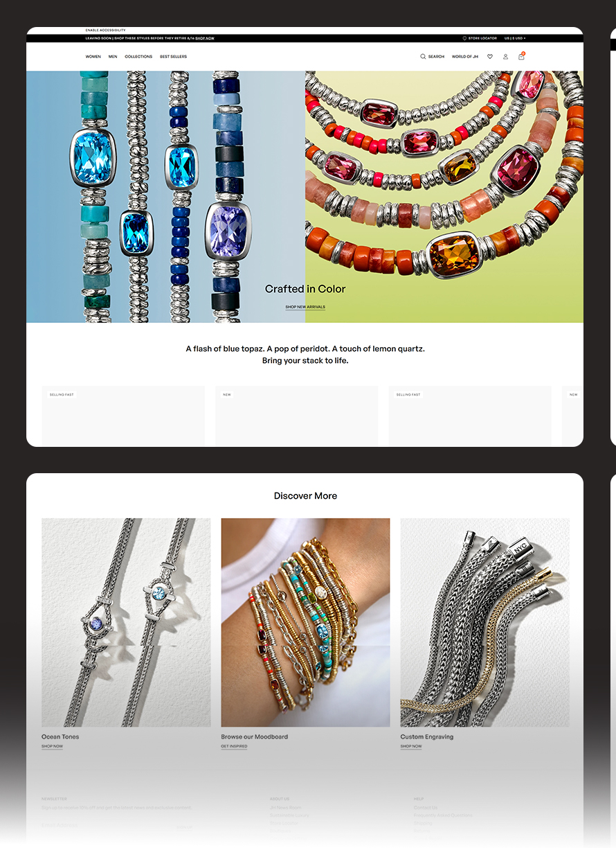 Luxury Jewelry Boutique Shopify storefront, screen 2