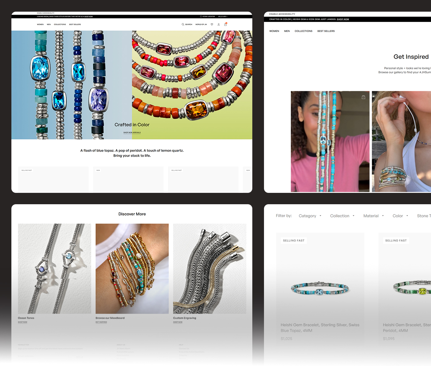 Luxury Jewelry Boutique Shopify storefront, screen 1