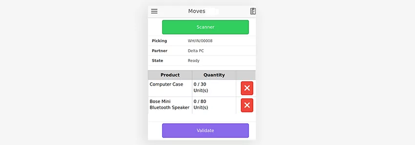 Warehouse Picking made Faster with Odoo Mobile Inventory Application