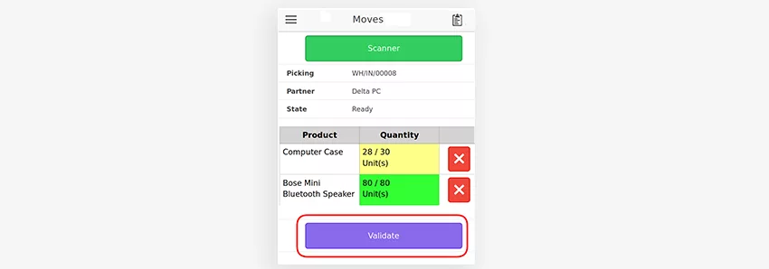 Warehouse Picking made Faster with Odoo Mobile Inventory Application