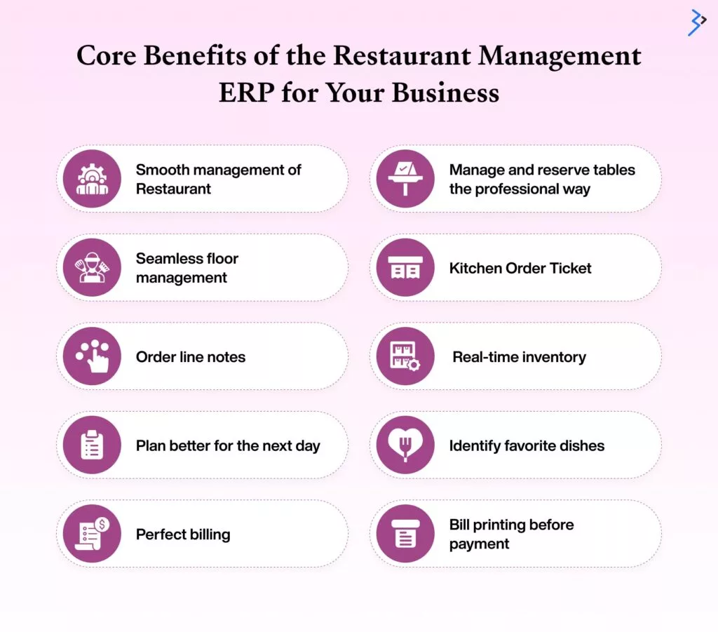 Core Benefits of the Restaurant Management ERP for Your Business
