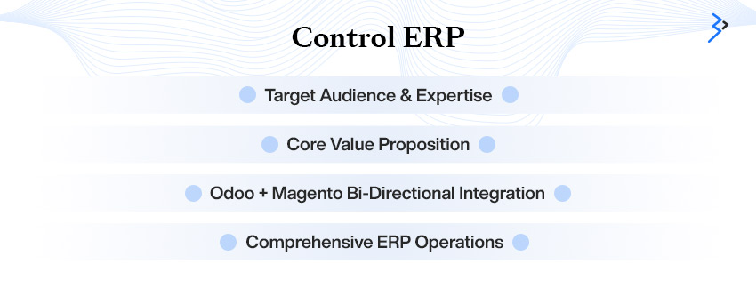 Control ERP Odoo and Magento integration capabilities