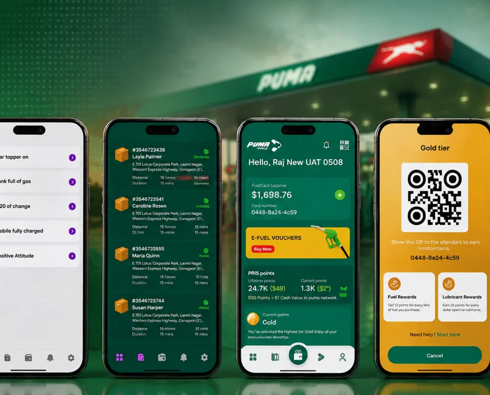 Case study card for the PUMA PRIS loyalty and e-Wallet platform built on Odoo 18 across twelve countries