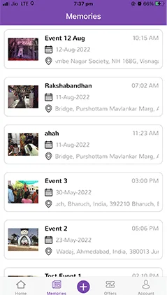 Brainvire Elevated An Event Planning App's Efficiency, product screen