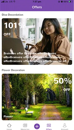 Brainvire Elevated An Event Planning App's Efficiency, product screen