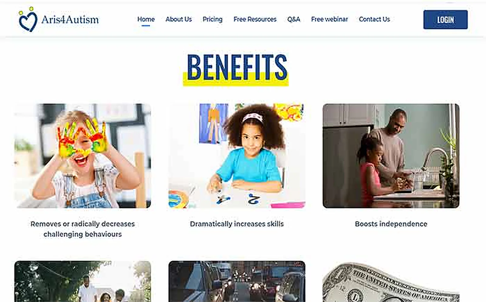ASD Care Nonprofit delivered interface, screen 5