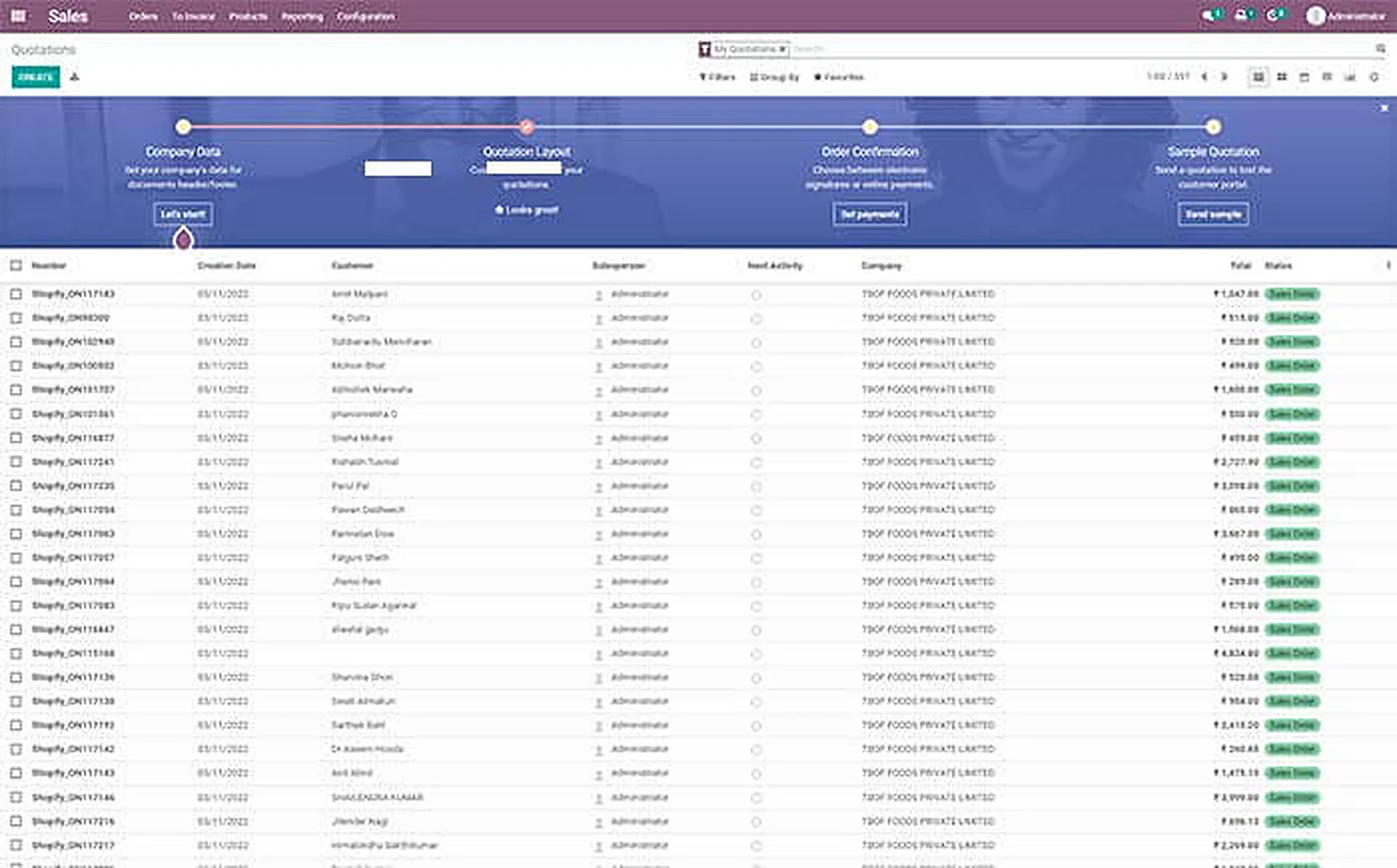 Two Brothers Organic Farms delivered interface, screen 3