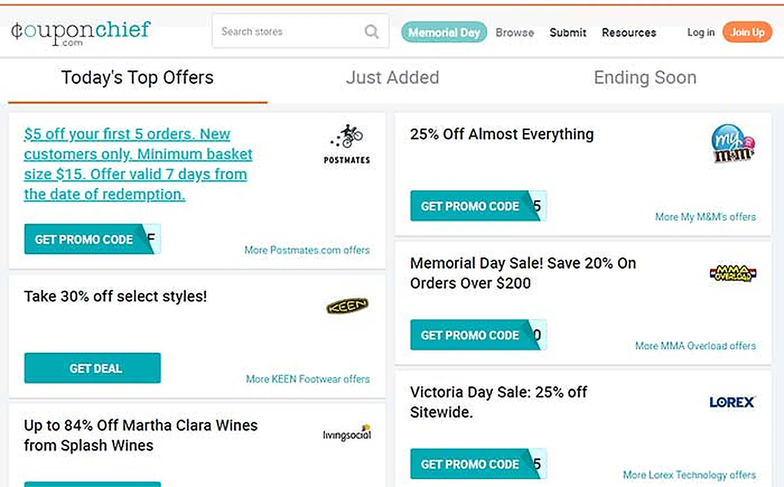 US Online Coupon Platform delivered interface, screen 7