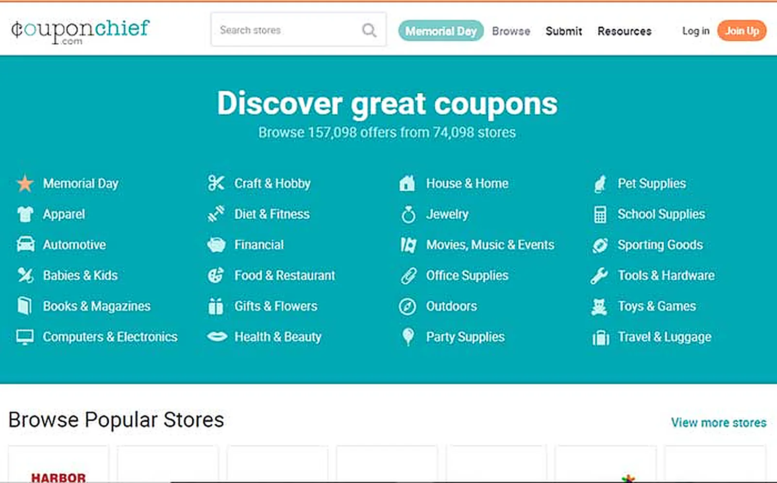 US Online Coupon Platform delivered interface, screen 4