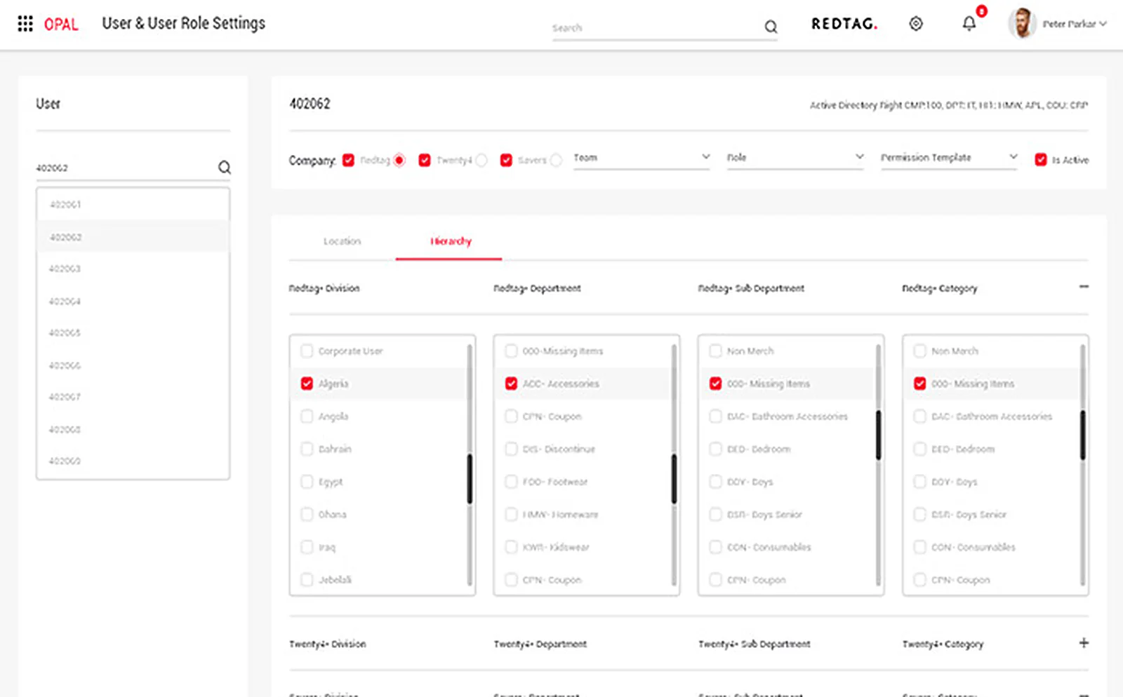 Retail Ecommerce Brand delivered interface, screen 2