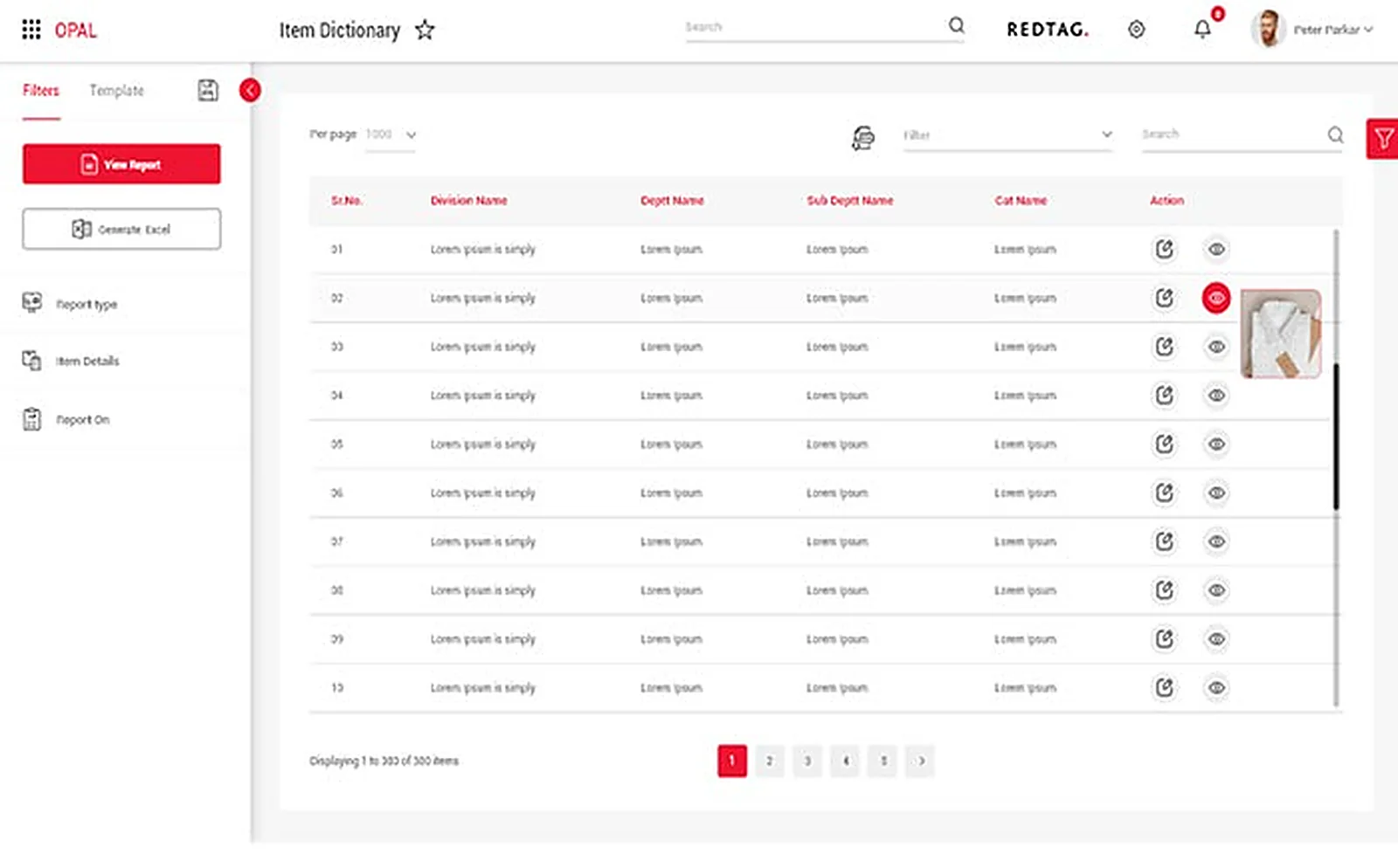 Retail Ecommerce Brand delivered interface, screen 1